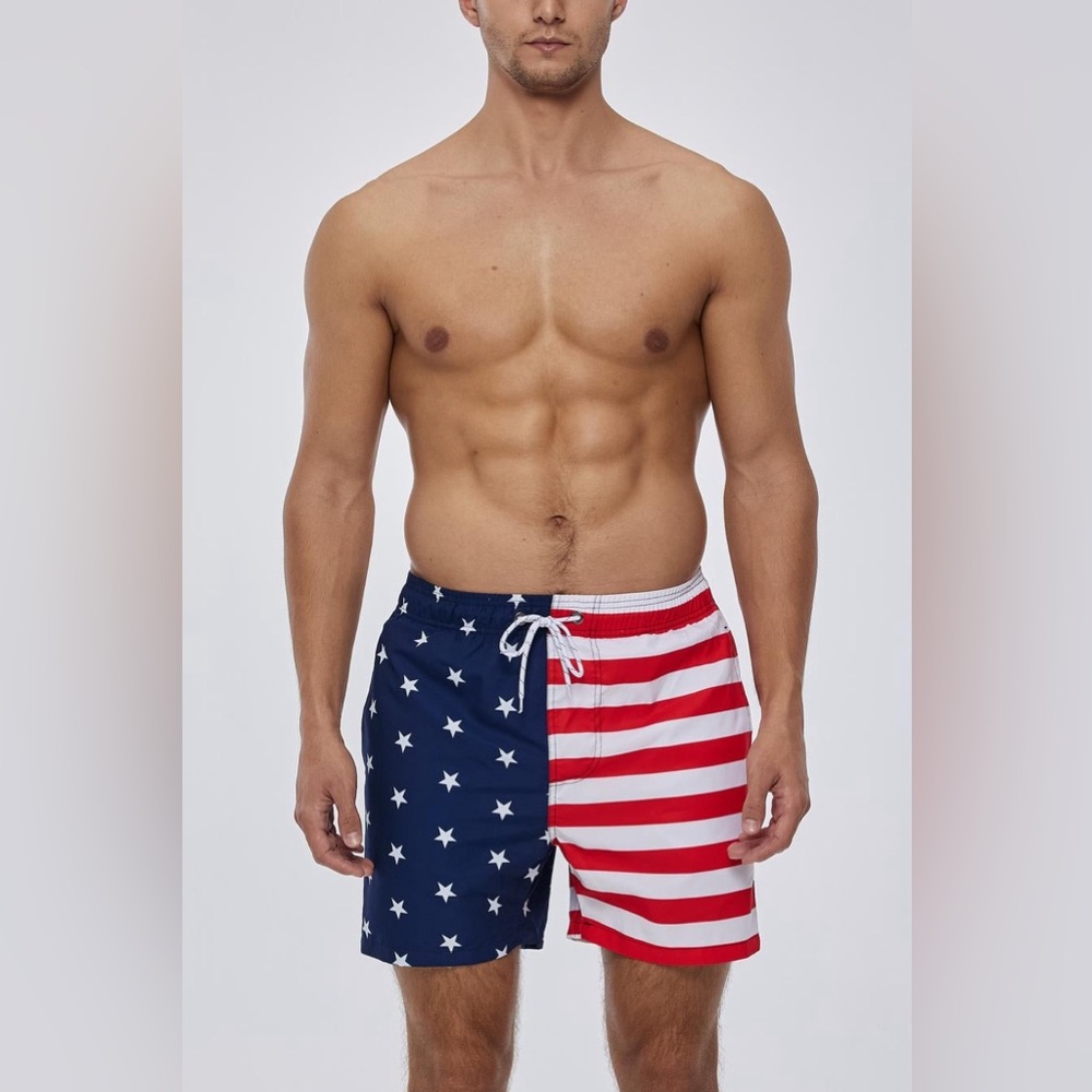 Men’s flag board shorts